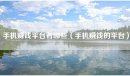 手机赚钱平台有哪些（手机赚钱的平台）