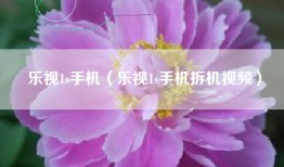 乐视1s手机（乐视1s手机拆机视频）