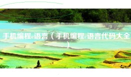 手机编程c语言（手机编程c语言代码大全）