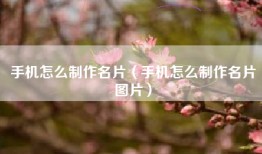 手机怎么制作名片(手机怎么制作名片图片)