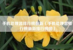 手机处理器排行榜最新（手机处理器排行榜最新排行榜图）