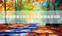 手机帧数显示软件（手机帧数显示软件合集）