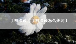 手机卡锁（手机卡锁怎么关闭）