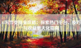 AI写作变现全攻略：探索热门平台、技巧与收益更大化指南