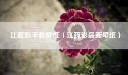 江疏影手机壁纸（江疏影最新壁纸）