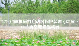 WZBQ-1微机磁力启动器保护装置 QJZ-200／1140V真空电磁起动器