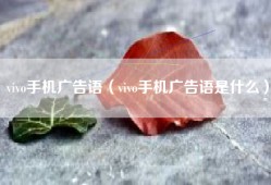 vivo手机广告语（vivo手机广告语是什么）