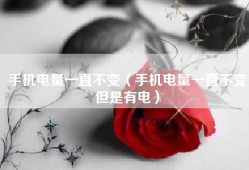 手机电量一直不变（手机电量一直不变但是有电）