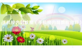 手机换内屏教程（手机换内屏教程图解）