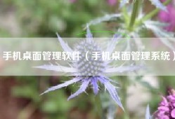 手机桌面管理软件（手机桌面管理系统）