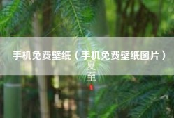 手机免费壁纸（手机免费壁纸图片）