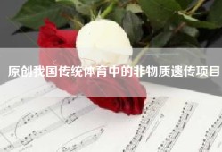 原创我国传统体育中的非物质遗传项目