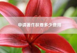 申请著作权要多少费用