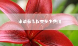 申请著作权要多少费用