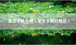 重庆手机分期（重庆手机分期店）