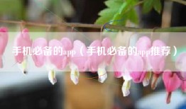 手机必备的app（手机必备的app推荐）