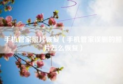 手机管家照片恢复（手机管家误删的照片怎么恢复）