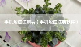 手机短信注册qq（手机短信注册软件）