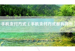 手机支付方式（手机支付方式都有哪些）