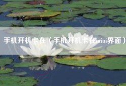 手机开机卡在（手机开机卡在miui界面）