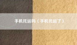 手机托运吗（手机托运了）