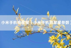 小米手机拍星星（小米手机拍星星参数）