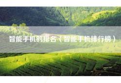 智能手机的排名（智能手机排行榜）