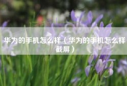 华为的手机怎么样（华为的手机怎么样截屏）