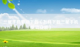 三星手机驱动下载（怎样下载三星手机驱动安装）
