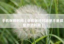 手机保修时间（手机保修时间是不是就是激活时间）