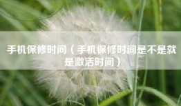 手机保修时间（手机保修时间是不是就是激活时间）