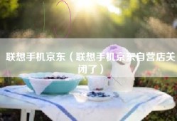 联想手机京东（联想手机京东自营店关闭了）