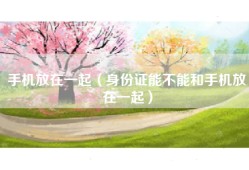 手机放在一起（身份证能不能和手机放在一起）