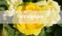 饺子名称的由来