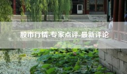 股市行情-专家点评-最新评论