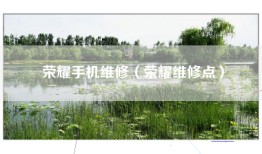荣耀手机维修（荣耀维修点）