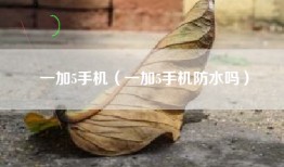 一加5手机（一加5手机防水吗）