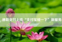 通联支付上线“支付宝碰一下”新服务