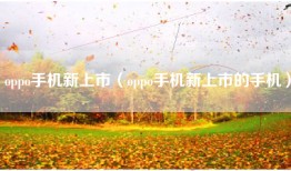 oppo手机新上市（oppo手机新上市的手机）