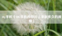 10g手机（10G手机内存可以录制多久的视频）