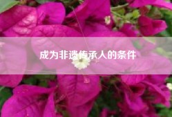 成为非遗传承人的条件