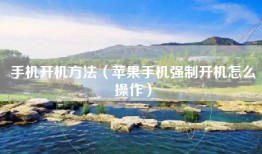 手机开机方法（苹果手机强制开机怎么操作）