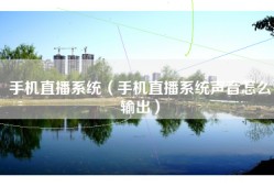 手机直播系统（手机直播系统声音怎么输出）