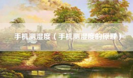 手机测湿度（手机测湿度的原理）