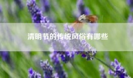 清明节的传统风俗有哪些