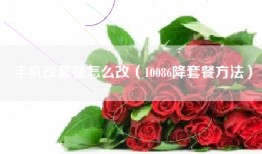 手机改套餐怎么改（10086降套餐方法）