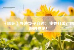 《哪吒》导演饺子自述：我要打破对国漫的成见！