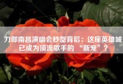 刀郎南昌演唱会秒罄背后：这座英雄城已成为顶流歌手的 “新宠”？