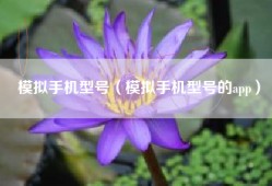 模拟手机型号（模拟手机型号的app）