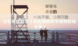 手机维修教学（手机维修教学视频教程全集）